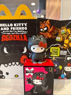 Hello Kitty Black & Red Godzilla Pop Figure by Hello Kitty